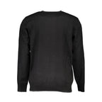 Schwarzer Herrenpullover aus Viskose