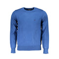Blu Viscosa Uomo Maglia