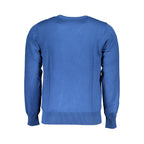 Blu Viscosa Uomo Maglia