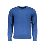 Herrenpullover aus blauer Viskose