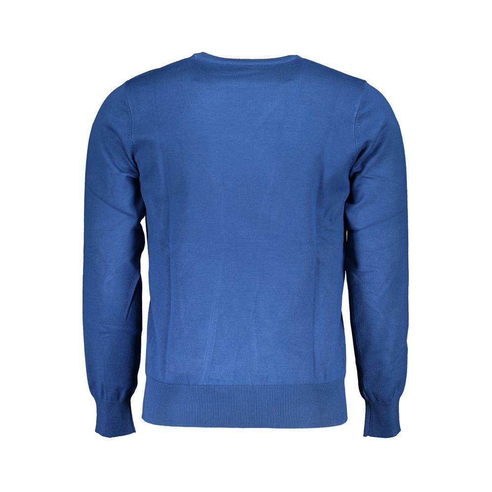 Herrenpullover aus blauer Viskose
