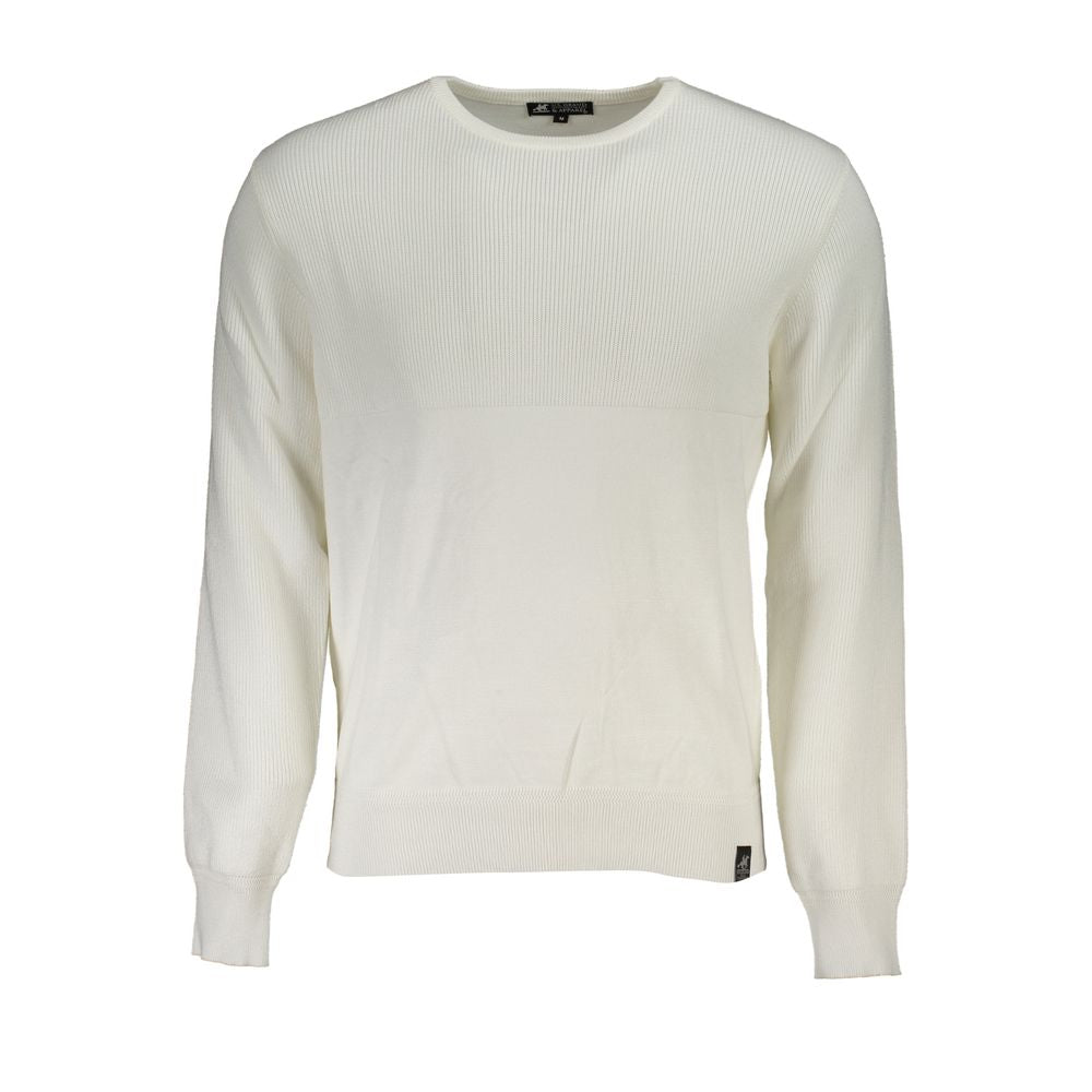 White Viscose Men's Sweater