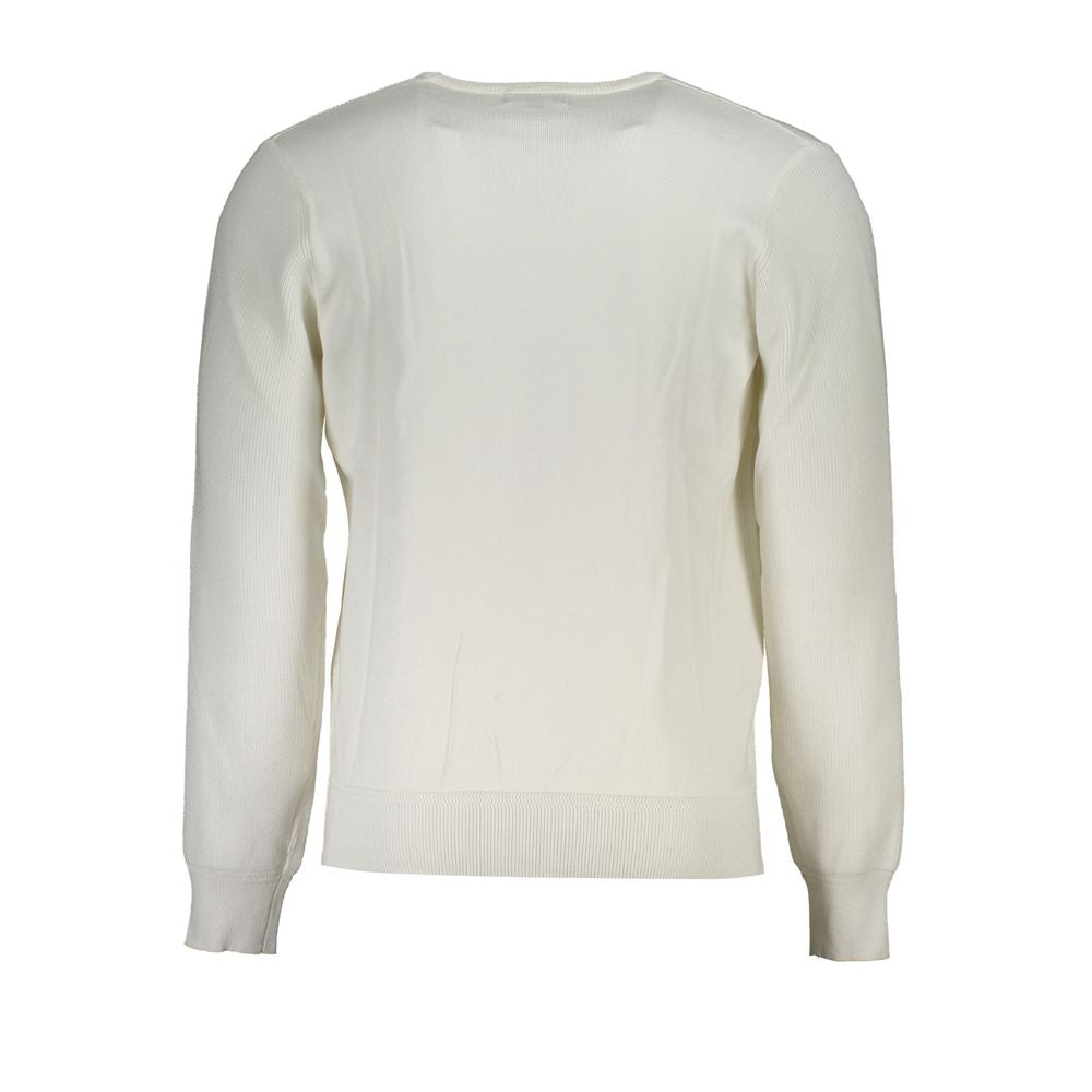 White Viscose Men's Sweater