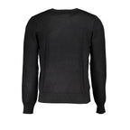 Black Viscosa Mens Sweater