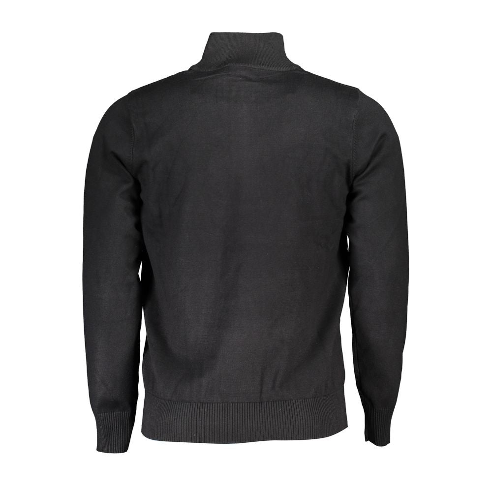 Black Viscose Men's Sweater