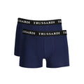 Blaue Baumwoll-Boxershorts für Herren