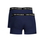 Blaue Baumwoll-Boxershorts für Herren