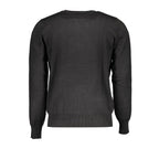 Schwarzer Herrenpullover aus Viskose