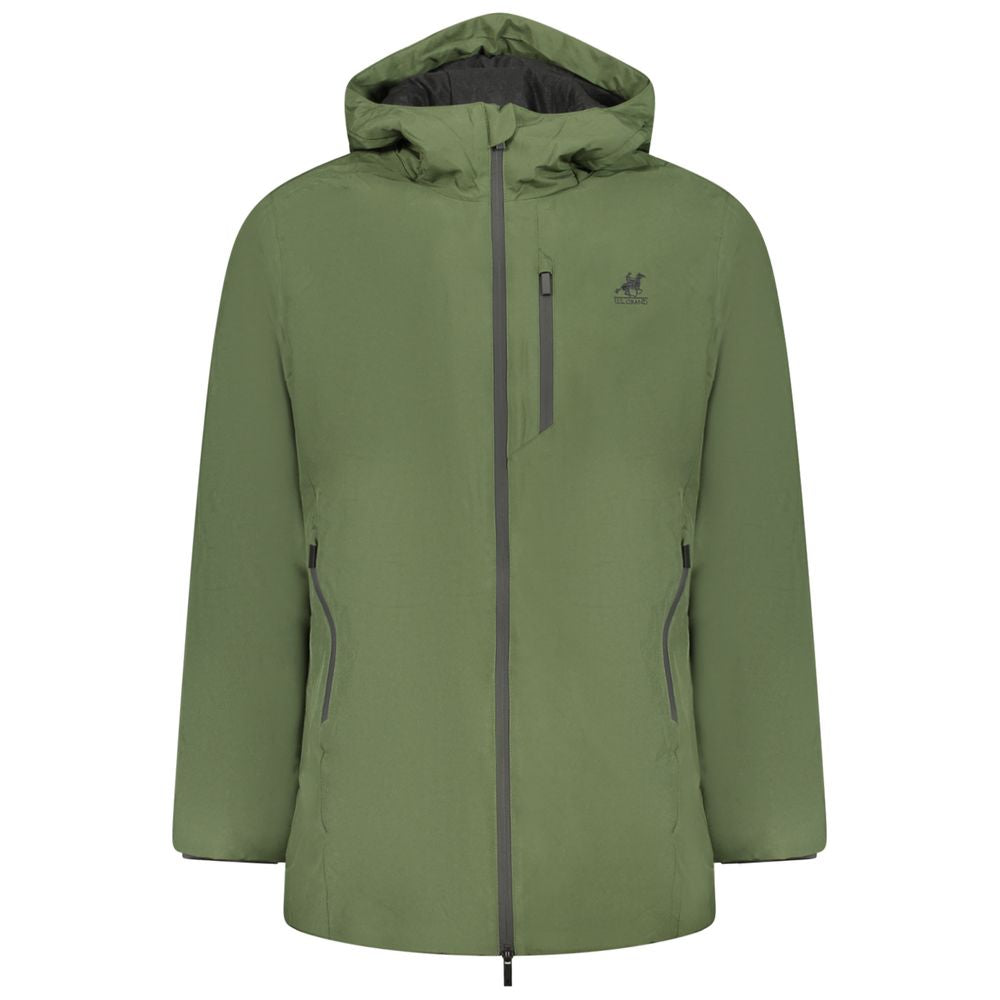 Verde Polyester Men Jacket