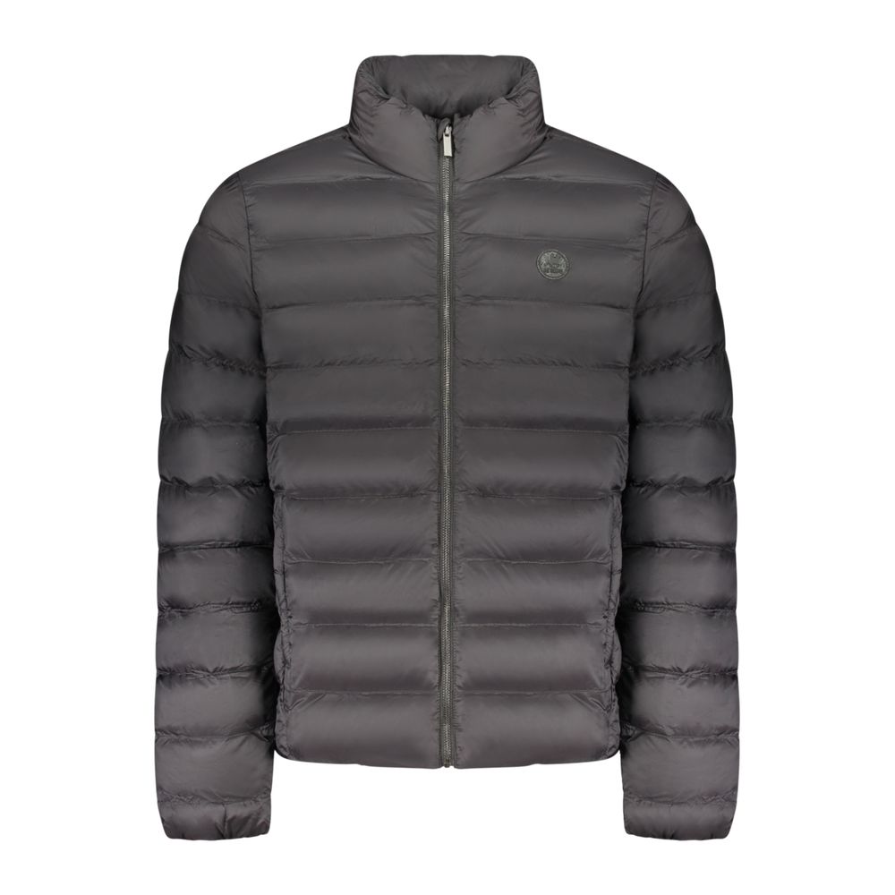 Black Polyester Men's Jacket