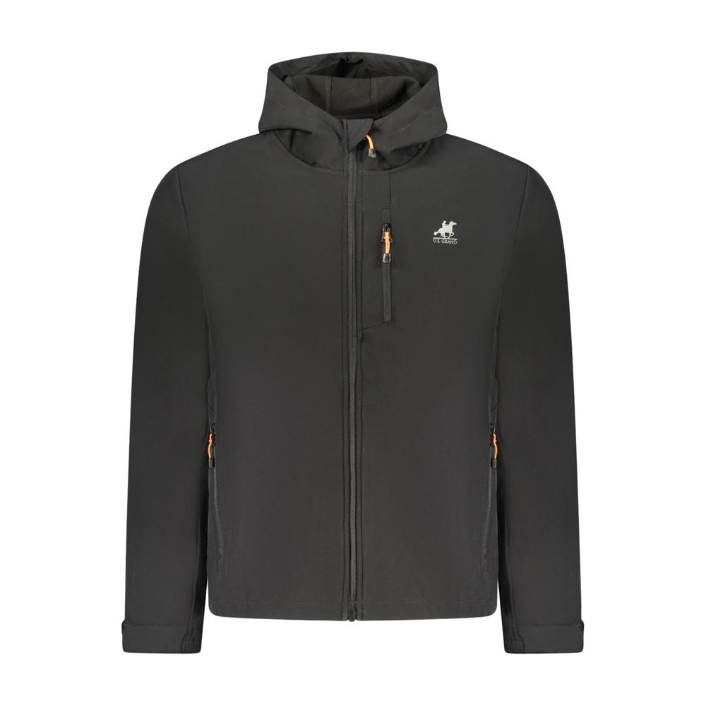 Black Polyester Mens Jacket