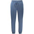 Blue Polyester Men's Trouser