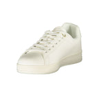 White Polyurethane Women Sneaker
