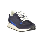 Blue Polyurethane Men Sneaker