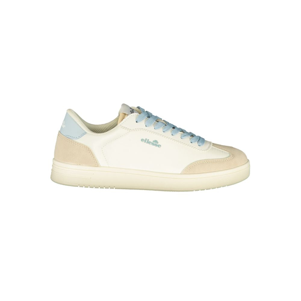 White Polyurethane Women's Sneaker