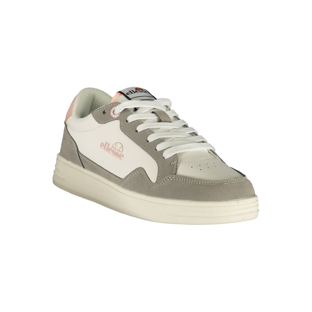 White Polyurethane Women's Sneaker