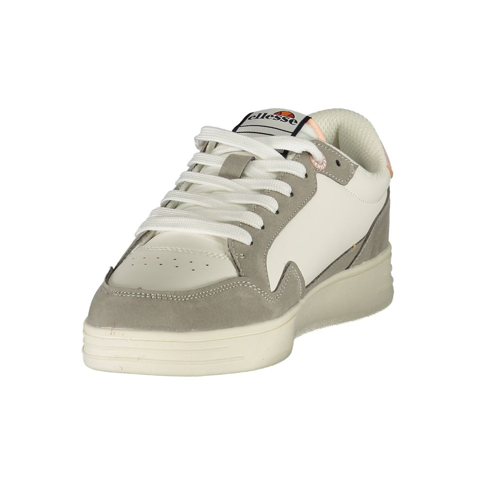White Polyurethane Women's Sneaker