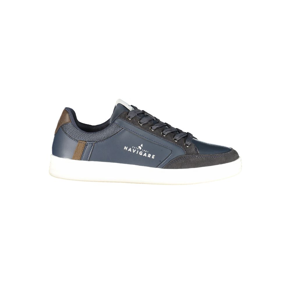 Scarpa sportiva da uomo in poliestere blu