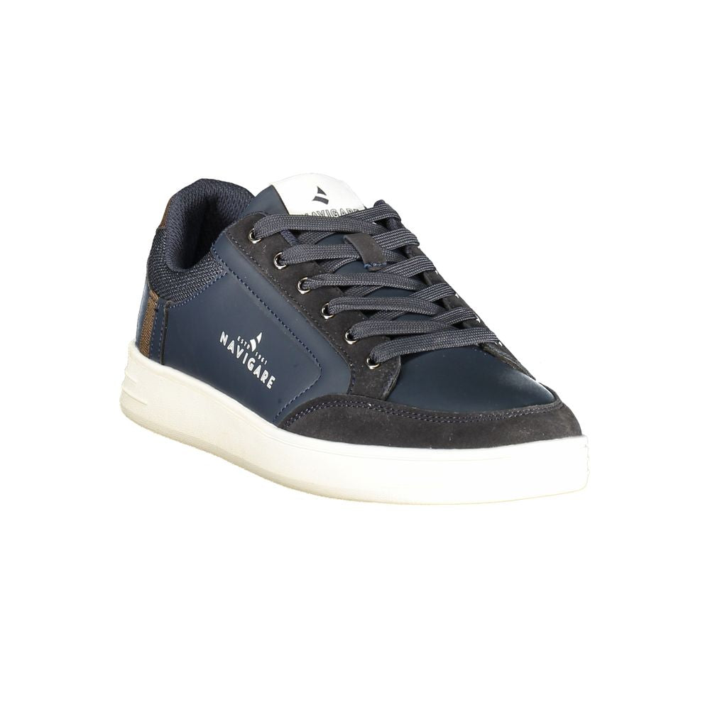 Scarpa sportiva da uomo in poliestere blu