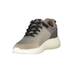 Grigio Poliestere Men Sneaker
