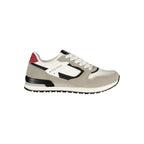 Weiße Herren-Sneaker aus Polyester