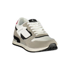 Weiße Herren-Sneaker aus Polyester