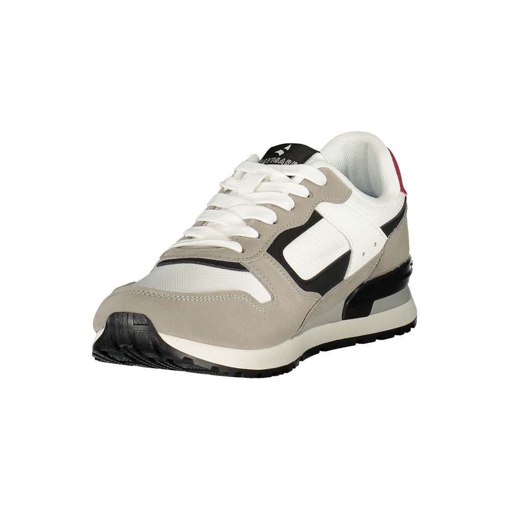 Weiße Herren-Sneaker aus Polyester