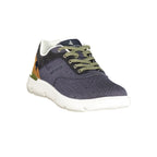 Blue Polyester Men Sneaker