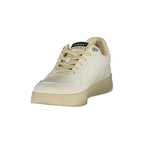 White Polyurethane Men Sneaker