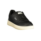 Black Polyurethane Men Sneaker