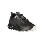 Black Polyurethane Men Sneaker