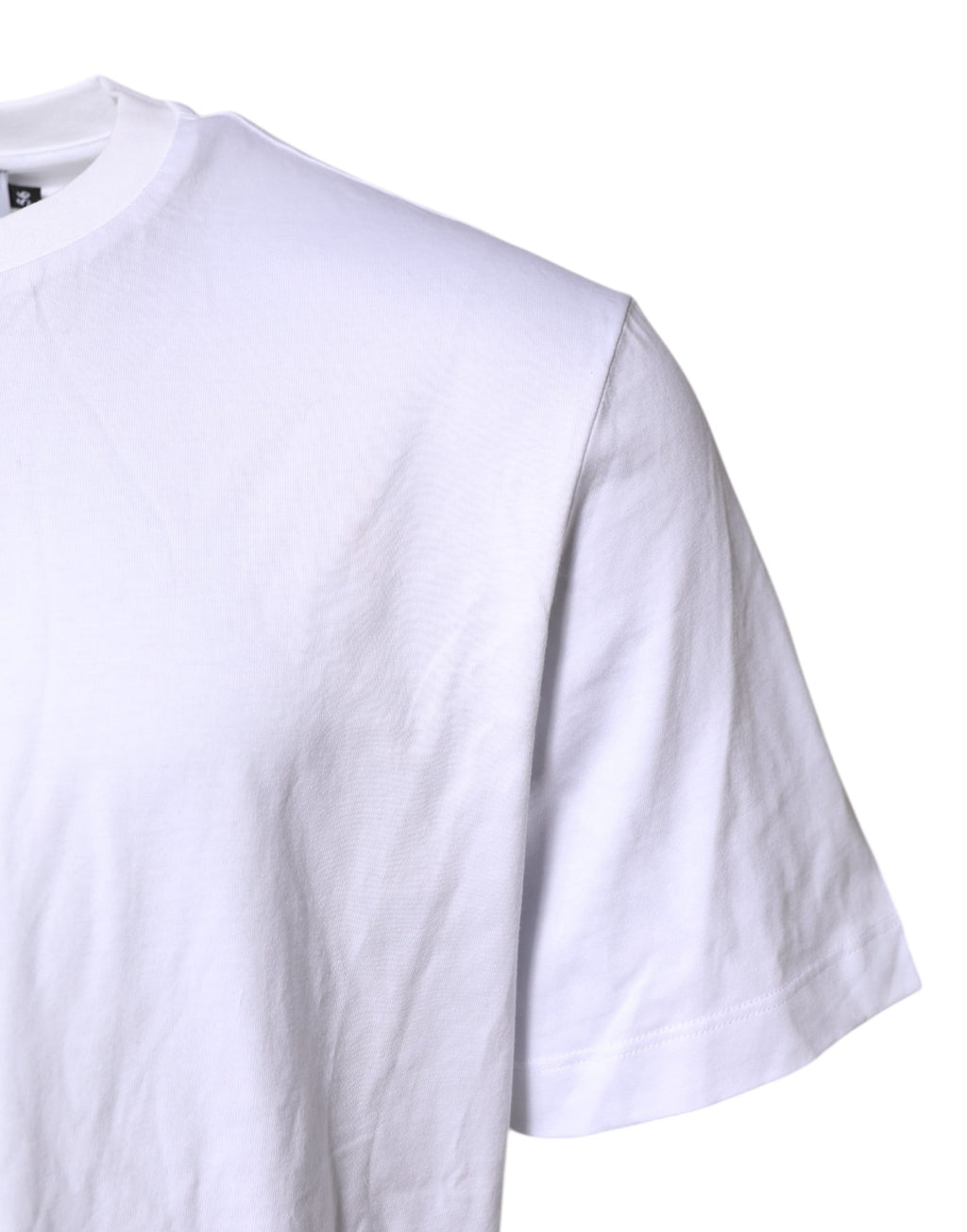 T-Shirt für Herren aus weißer Baumwolle mit DG-Logo-Stickerei