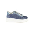Blue Polyurethane Women Sneaker