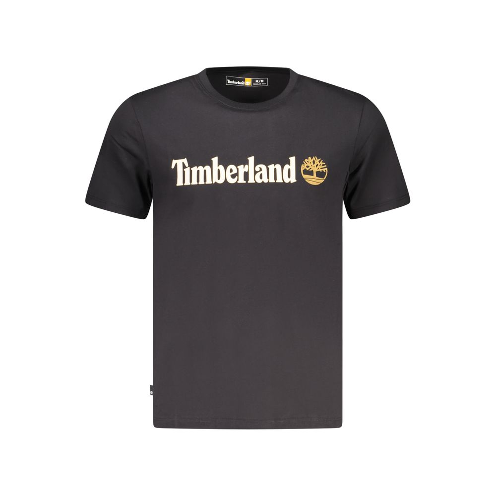 Black Cotton Men's T-Shirt
