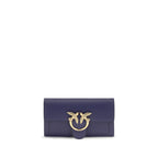 Brieftasche aus blauem Kalbsleder Bos Taurus