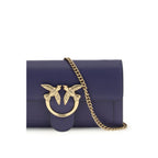 Brieftasche aus blauem Kalbsleder Bos Taurus