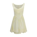 Beige Cotton Casual Dress
