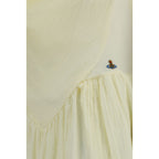 Beige Cotton Casual Dress