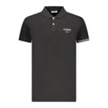 Schwarzes Polo-Shirt für Herren aus Baumwolle