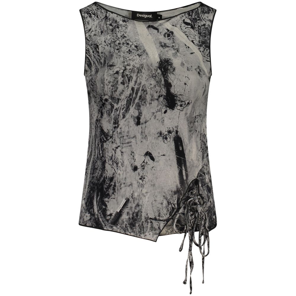 Schwarzes Viskose Damen-Tanktop