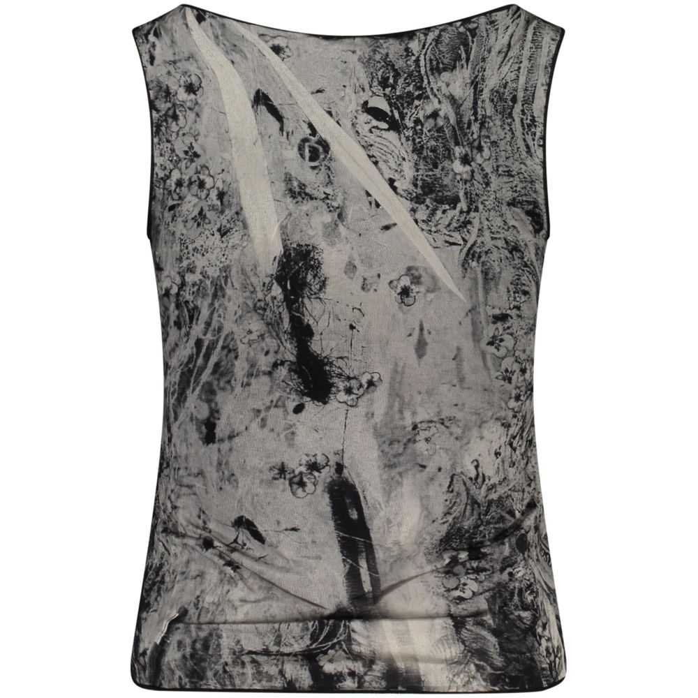 Schwarzes Viskose Damen-Tanktop