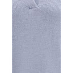 Polohemd aus blauem Kaschmir