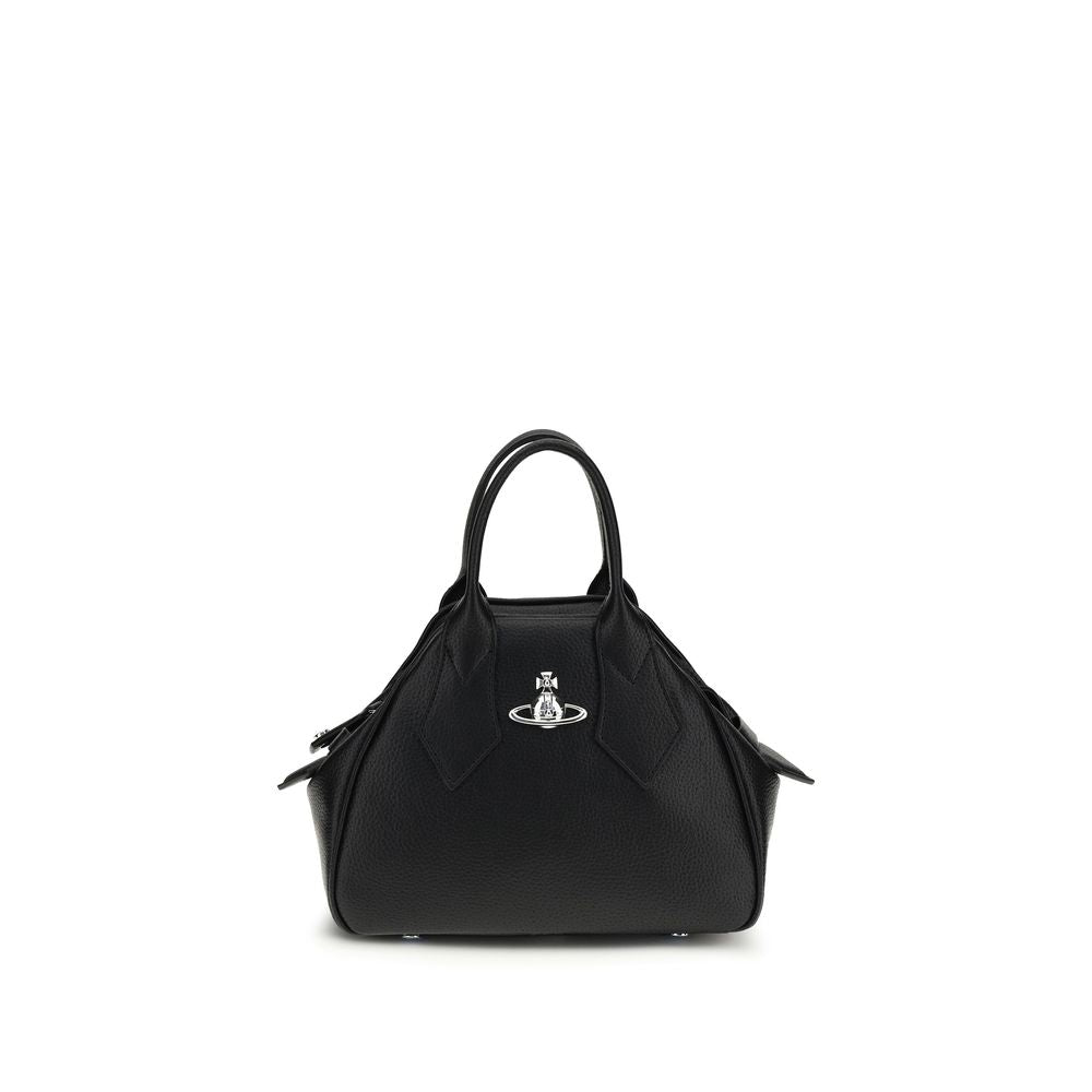 Borsa a mano in poliuretano nero