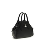 Borsa a mano in poliuretano nero