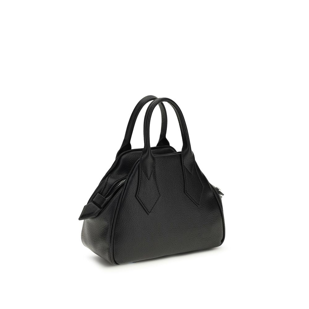 Borsa a mano in poliuretano nero