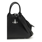 Borsa a mano in poliuretano nero