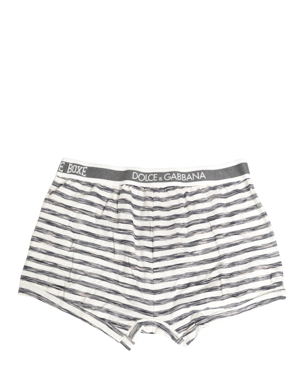 Grau Weiß Gestreifte Herren Regular Boxer Unterwäsche