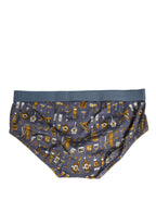 Grauer Jazz Cocktail Herren Brando Brief Unterwäsche