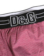 Rosa D&G Logo Baumwolle Regular Boxer Unterhose