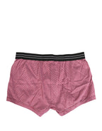Rosa D&G Logo Baumwolle Regular Boxer Unterhose